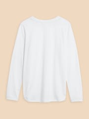 White Stuff White Clara T-Shirt - Image 6 of 7