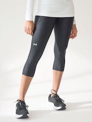 Under Armour Black Crome Hi Waist Cropped Capri Leggings - Image 4 of 7