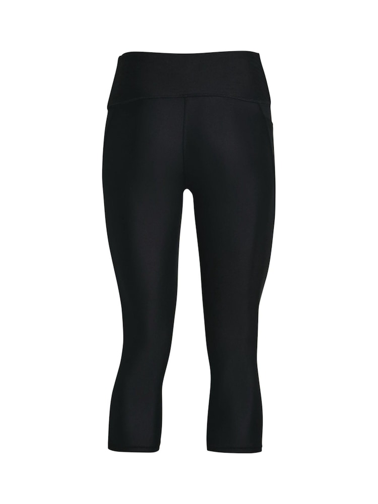 Under Armour Black Crome Hi Waist Cropped Capri Leggings - Image 7 of 7