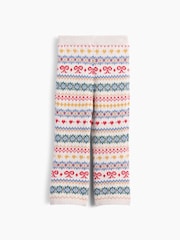 Crem cu model Fairisle - Gap Pantaloni tricotati evazați (6luni-5ani) - Imaginea 3 din 4