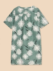 White Stuff Green June 100% Linen Shift Dress - Image 6 of 7