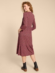 White Stuff Pink Naya Jersey Dress - Image 2 of 7