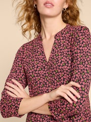 White Stuff Pink Naya Jersey Dress - Image 4 of 7