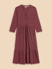 White Stuff Pink Naya Jersey Dress - Image 5 of 7