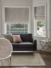 Silver Grey Ready Made Roman Blind Heavyweight Lined Chenille - Image 5 of 6