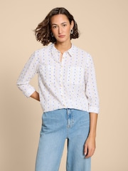White Stuff Off White Cotton Sophie Shirt - Image 1 of 7