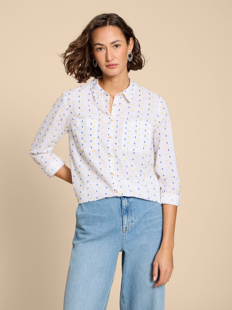 White Stuff Off White Cotton Sophie Shirt - Image 1 of 7