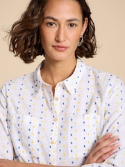 White Stuff Off White Cotton Sophie Shirt - Image 4 of 7