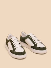 White Stuff Green Dahlia Leather Trainers - Image 2 of 4