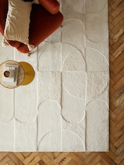 Natural Lustrous Cut Shapes Rug - Image 1 of 6