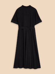 White Stuff Black Beth Linen Blend Shirt Dress - Image 6 of 7