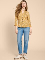 White Stuff Yellow Annie Jersey Shirt - Image 3 of 7