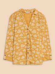 White Stuff Yellow Annie Jersey Shirt - Image 5 of 7