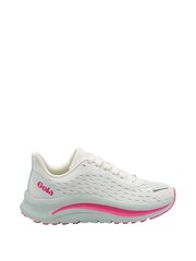 Gola White Alzir Speed Mesh Lace-Up Ladies Running Trainers - Image 1 of 5