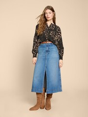 White Stuff Black EcoVero™ Ari Shirt - Image 2 of 7