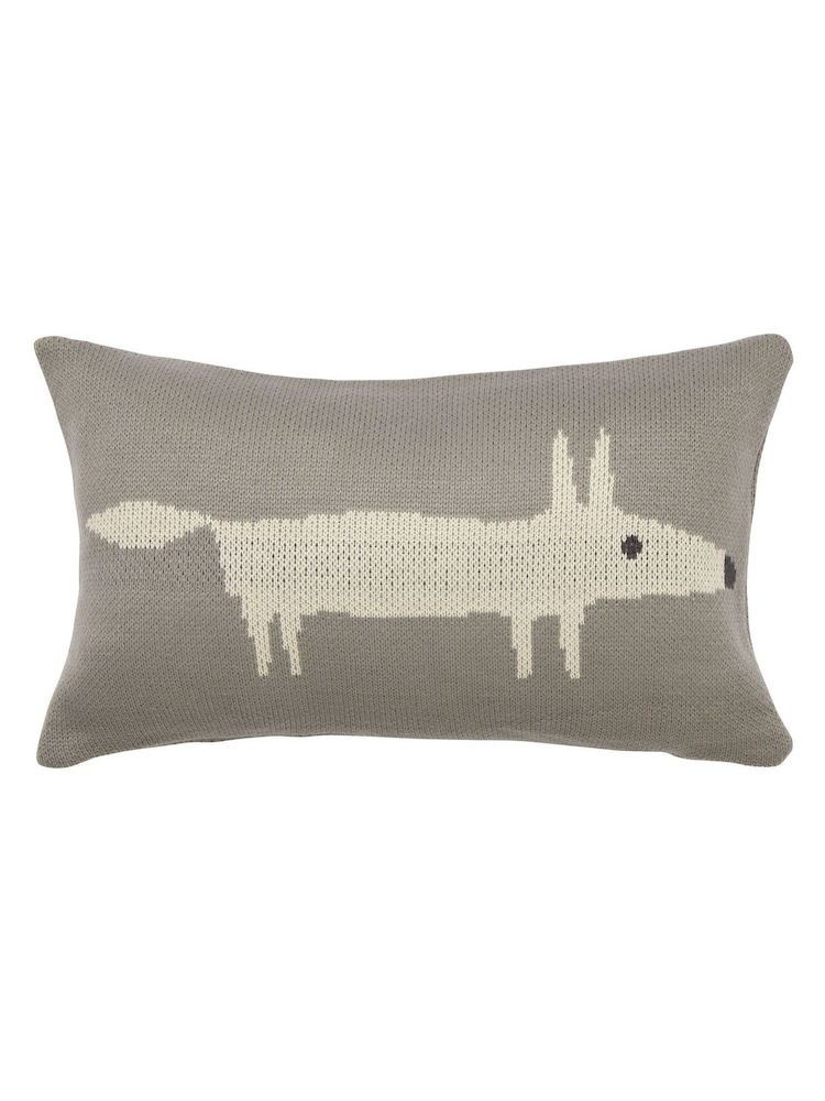 Scion Silver Mr Fox Cushion - Image 2 of 3
