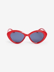 Red Polarized Soft Cateye Sunglasses - Image 4 of 5