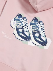 New Balance 9060 Graphic Cropped Zip Hoodie - Bild 9 von 10