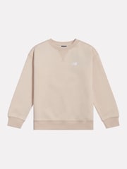 New Balance Brush Back Small Logo Crew Neck Sweat Top - Imagen 1 de 3