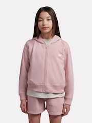 New Balance Pink 9060 Graphic Cropped Zip Hoodie - Image 1 of 8