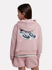 New Balance Pink 9060 Graphic Cropped Zip Hoodie - Image 4 of 8