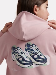 New Balance Pink 9060 Graphic Cropped Zip Hoodie - Image 5 of 8