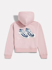 New Balance Pink 9060 Graphic Cropped Zip Hoodie - Image 8 of 8