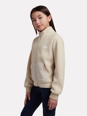 New Balance Cream Borg Zip Jacket - Image 2 of 8