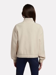 New Balance Cream Borg Zip Jacket - Image 3 of 8