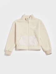 New Balance Cream Borg Zip Jacket - Image 6 of 8