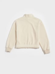 New Balance Cream Borg Zip Jacket - Image 7 of 8
