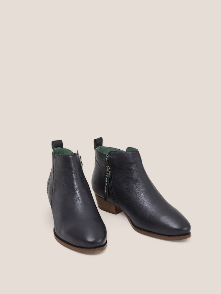 White Stuff Black Willow Leather Ankle Boots - Image 2 of 4