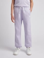 New Balance Purple Small Brush Back Logo Joggers - Image 1 of 8