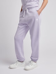 New Balance Purple Small Brush Back Logo Joggers - Image 2 of 8
