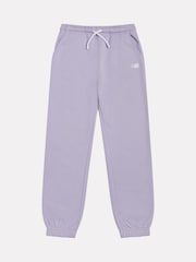 New Balance Purple Small Brush Back Logo Joggers - Image 6 of 8