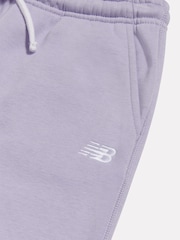 New Balance Purple Small Brush Back Logo Joggers - Image 8 of 8