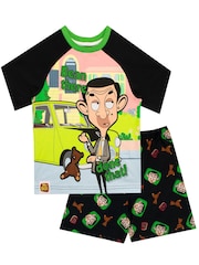 Character Black Mr Bean Short Pyjamas - Image 1 of 5