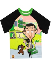 Character Black Mr Bean Short Pyjamas - Image 2 of 5