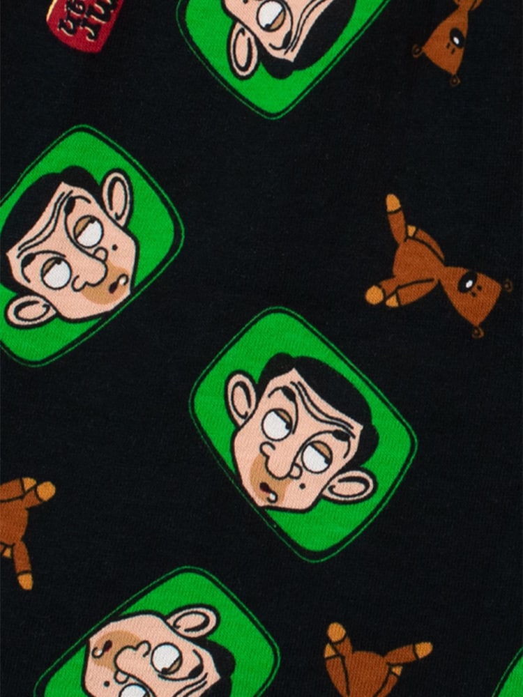 Character Black Mr Bean Short Pyjamas - Image 5 of 5