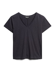Superdry Black Chrome Studios Embroidered V-Neck T-Shirt - Image 4 of 6