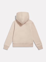 New Balance Cream Brush Back Stacked Logo Hoodie - Image 2 of 3