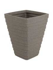 Charles Bentley Pair of Tall Square Granite Garden Planters 40cm - Image 3 of 5
