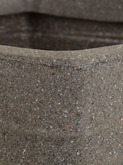 Charles Bentley Pair of Tall Square Granite Garden Planters 40cm - Image 5 of 5