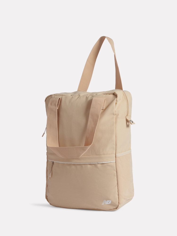 New Balance Cream Dual Strap Backpack - Image 2 of 6