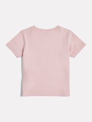 Rose - T-shirt New Balance Filles Stacked Logo - Image 2 de 2