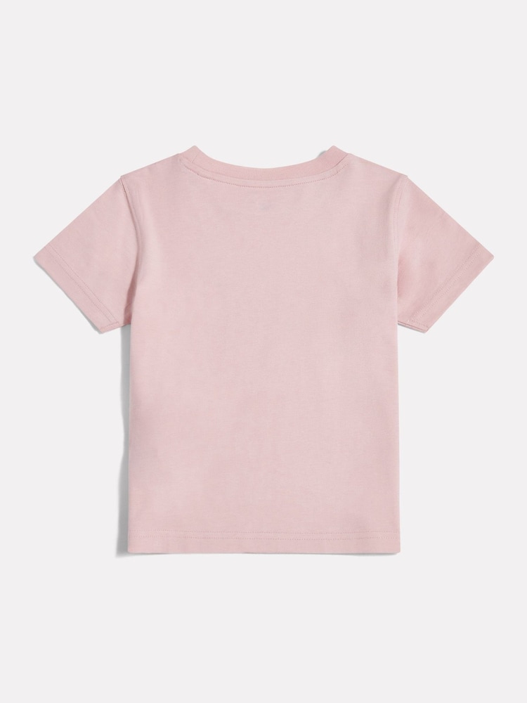 Rose - T-shirt New Balance Filles Stacked Logo - Image 2 de 2