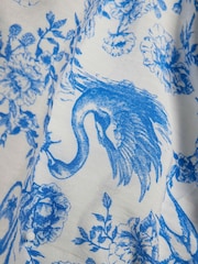River Island Blue Santorini Puff Sleeve Top - Image 2 of 4