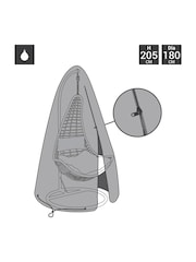 Charles Bentley Black Garden Rattan Swing Seat Cover - Image 3 of 5