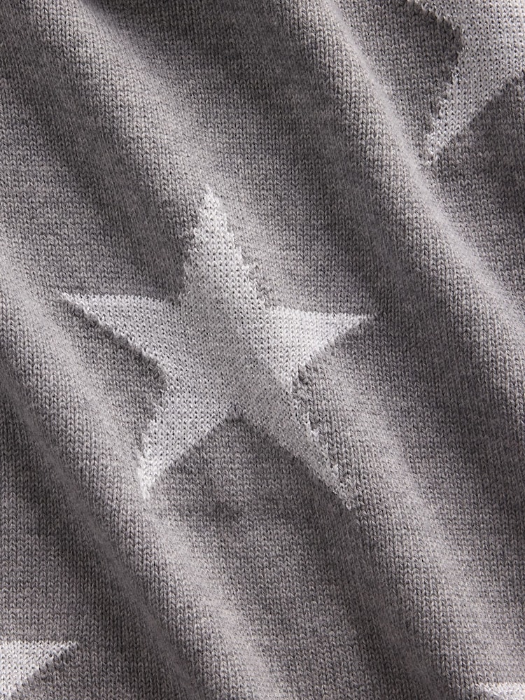 Gap Grey Star Oversized Rolled Neck Jumper (4-13yrs) - Image 5 of 5 Gap Grey Star Oversized Rolled Neck Jumper (4-13yrs) - Image 5 of 5