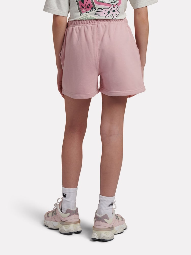 New Balance Dusty Pink Small Logo Shorts - Image 2 of 8 New Balance Dusty Pink Small Logo Shorts - Image 2 of 8